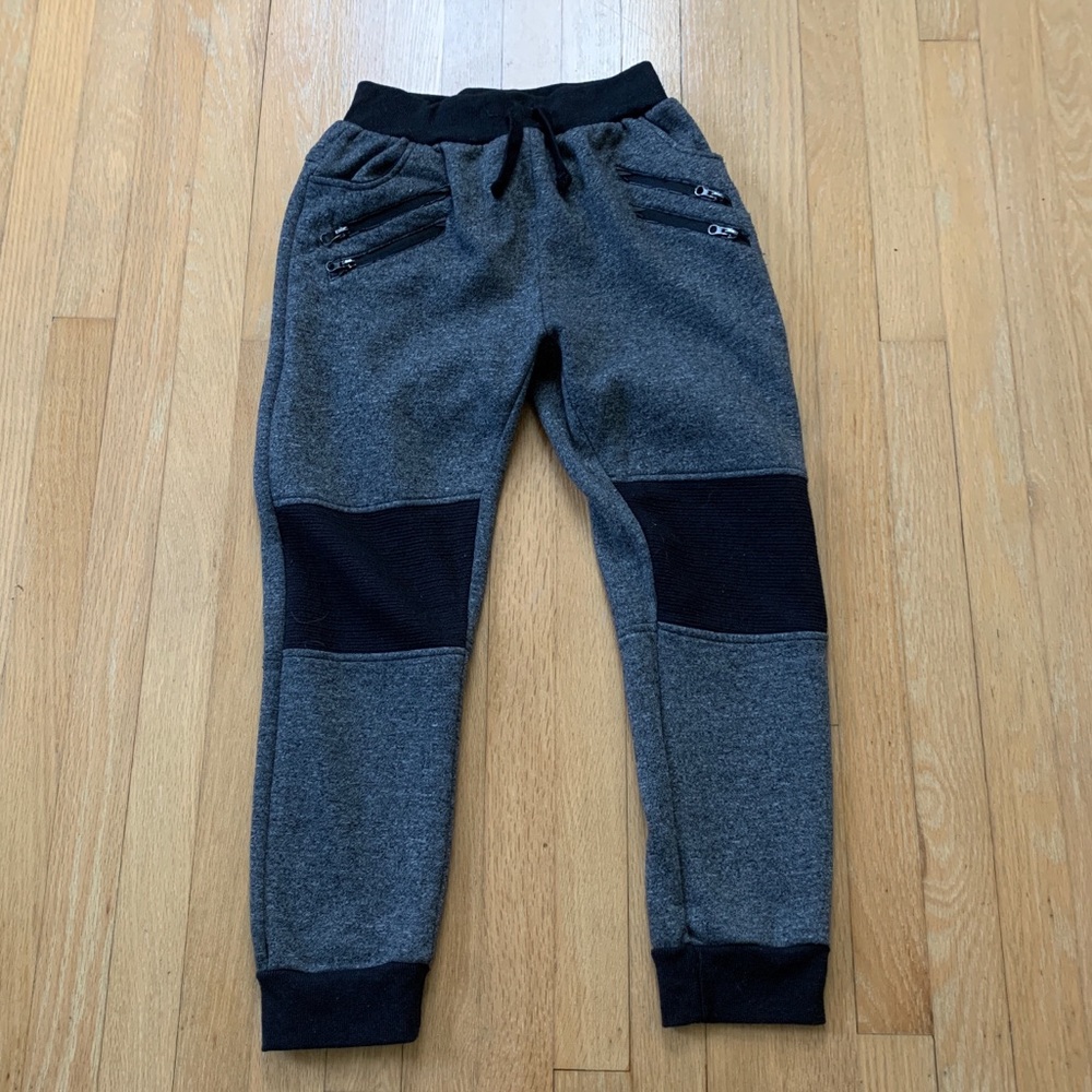 Grey and black boys joggers